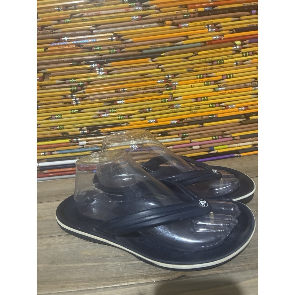 Crocs Citilane Flip Flop Womens 7 Mens 5 Blue Unisex Thong Sandal Slip On